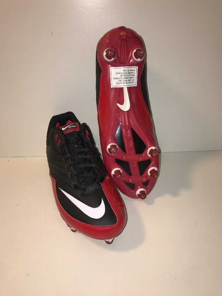 NEW Nike Super Speed D Football Cleats Red/Black 396238016 eBay