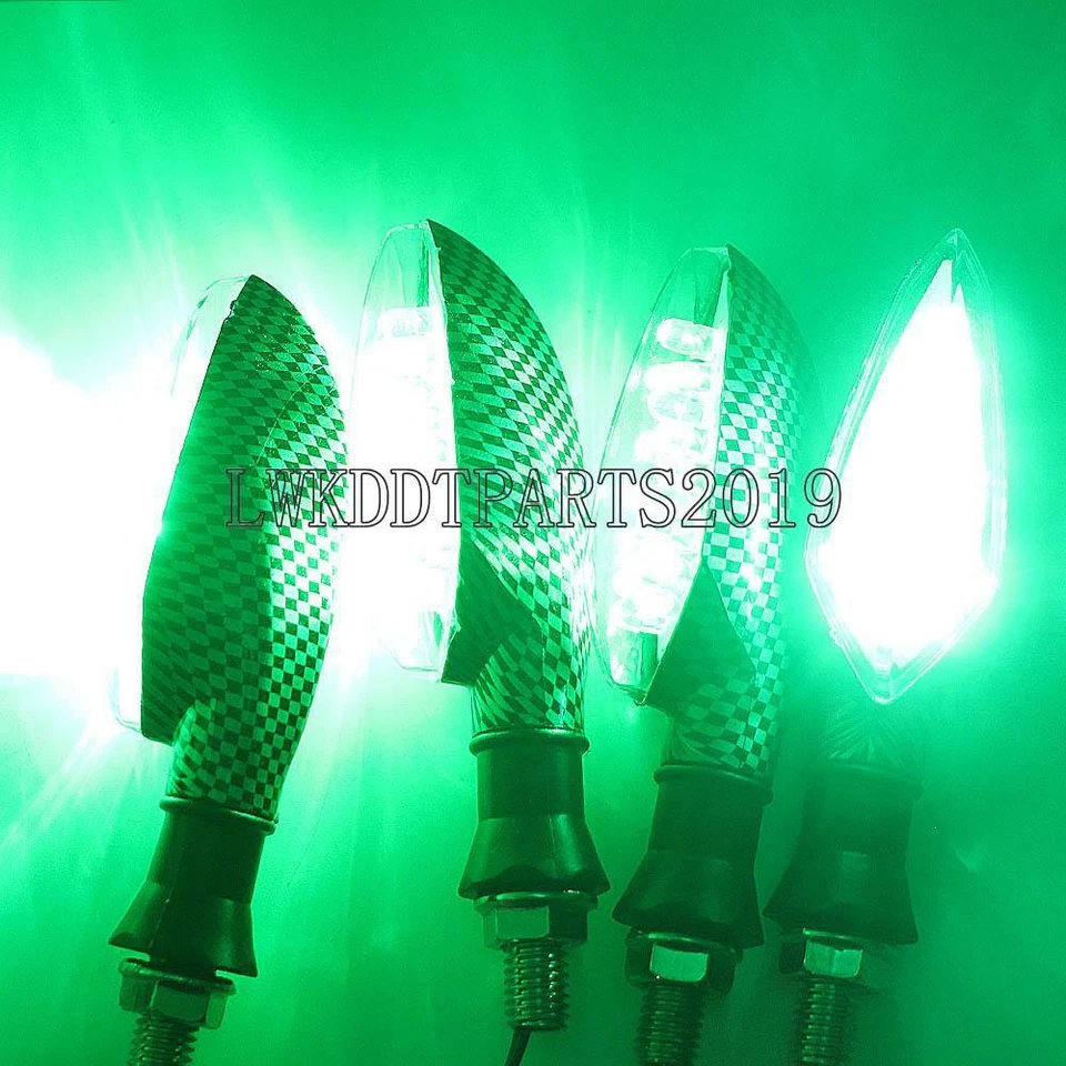 4x Indicadores de Luzes de Seta para Kawasaki Ninja ZX 1000 600R 750R 900R 6R - Imagem 4 de 4