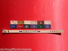  DS PUPPY SPECIAL 1/2" Personalized COLLAR  4' LEASH LEATHER Assorted color