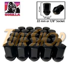 24 GORILLA EX LARGE SEAT FACTORY STOCK WHEELS LUG NUTS 14X1.5 ACORN RIMS BLACK