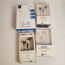 Wireless and Wired ear bud lot of ...New open box