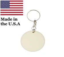 100 piece Keychain Blanks ( White ) 