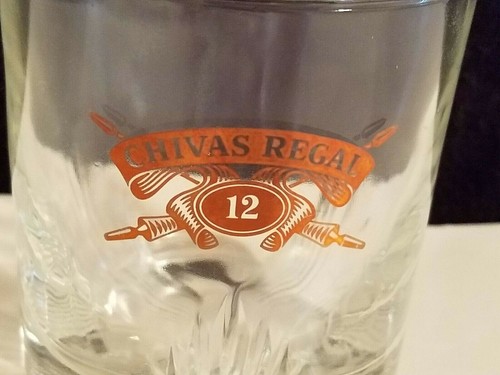 Vintage Chivas Regal 12 Year Scotch Rocks Glass Gold Logo 8-oz - Picture 6 of 6