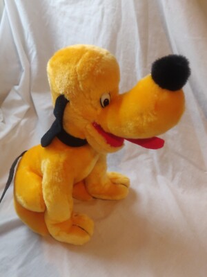Disneyland Pluto Plüschtier Disney World sitzendes Stofftier Hundespielzeug - Vintage