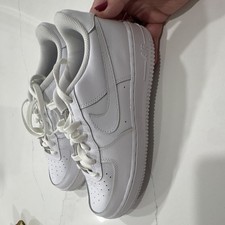 Nike Air Force 1 Low GS White Leather Sneakers Unisex Kids 7Y DH2920-111