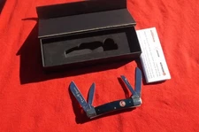 BOKER PLUS 4 BLADE CONGRESS  TREE BRAND KNIFE  NEW IN THE BOX  BLUE BONE GREAT