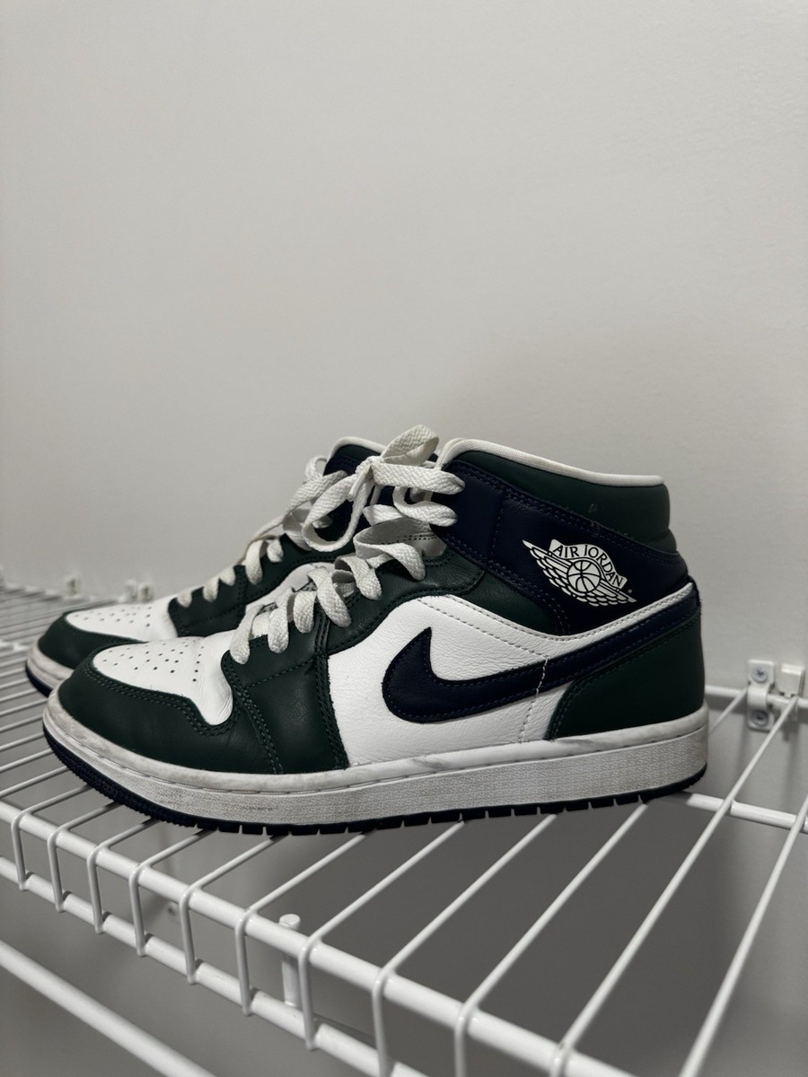 Size 9 - Jordan 1 Mid Triple White - 554724-130 for sale online | eBay