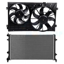 Electric Cooling Fan & Radiator Kit for 11-14 Volkswagen Beetle Volkswagen Jetta