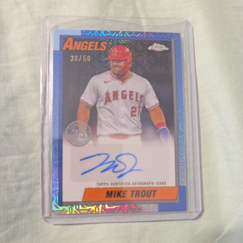 Mike Trout [Gold] #90CA-MT 2025 Topps 1990 Chrome Autograph card