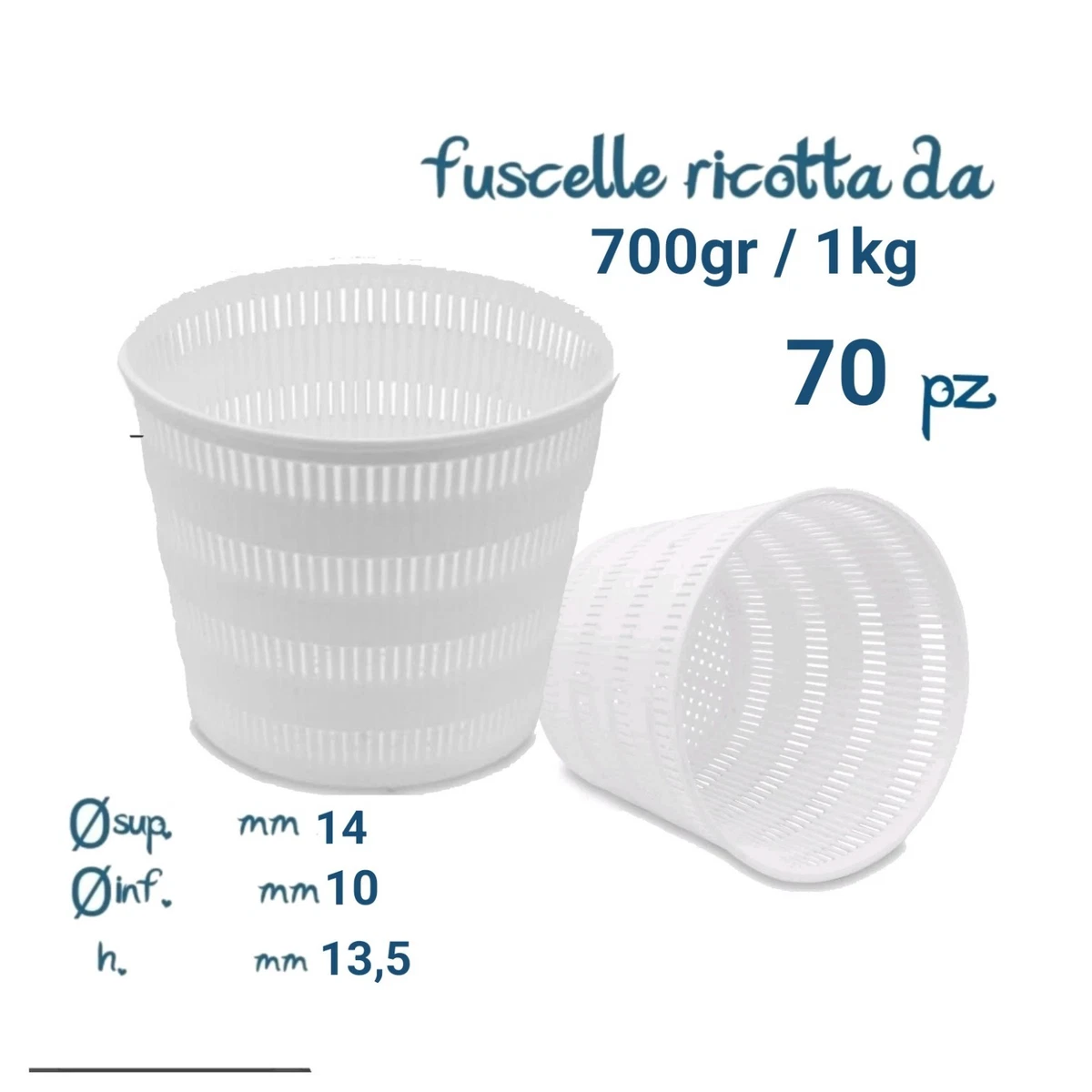 Fuscella per Formaggio, Fuscelle per Ricotta | Enologia
