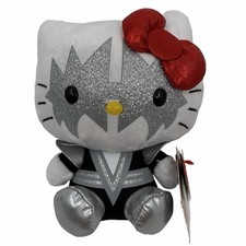 TY Beanie Baby Hello Kitty 6” Plush KISS Ace Frehley Band Stuffed Toy