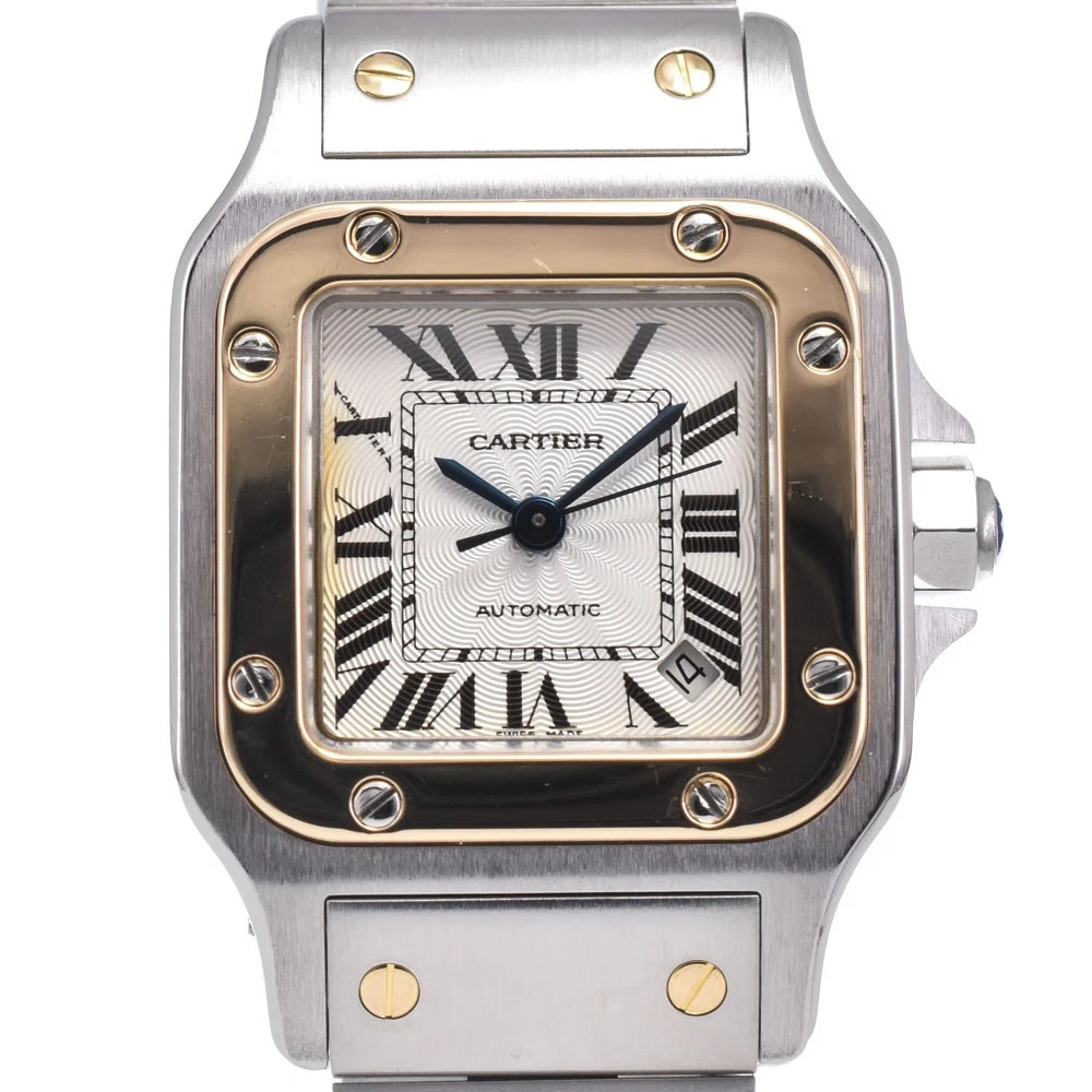 CARTIER Santosgalbe SM W20057C4 SS/K18YG Automatic Ladies Watch M#147537