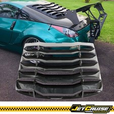 Fits 03-08 Nissan 350z Coupe Carbon Look Rear Window Louvers Sun Shade Cover