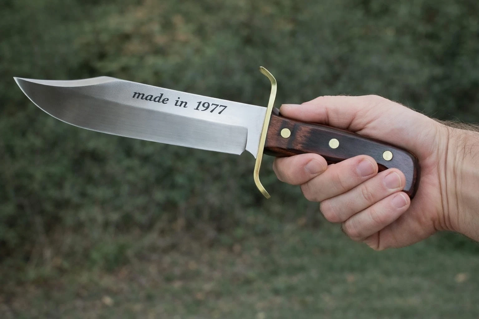 Premium Handcrafted Western Bowie Knife W49A - USA Western 1977 W Sheath