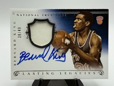 2013-14 National Treasures Lasting Legacies /49 Bernard King Jersey Auto SP