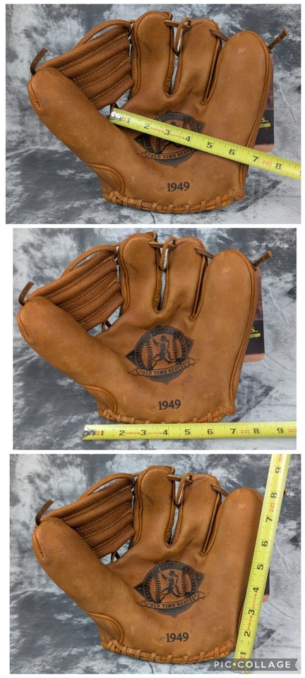 Guante Shoeless Joe Flders 1949 FGR Serie Edad de Oro Nuevo Con Etiquetas Derecha Derecha Foto 3 de 4