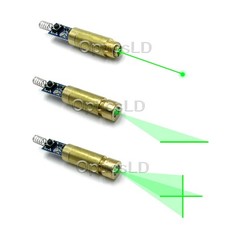 532nm 200mW Green Laser Module Dot/Cross/Line  Driver  Switch Copper Host 5V