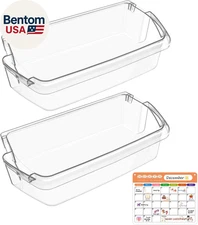 [2 PACK] UPGRADED W10803530 Refrigerator Door Shelf Replacement Compatible with 