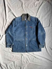Big Smith Denim Jacket Mens 40 Blue Blanket Lined Vintage 70s Barn Chore Coat