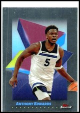 2024-25 Finest #60 Anthony Edwards Minnesota Timberwolves