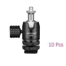 Aluminum 360  Swivel Mini Ball Head Adapter Holder for DSLR Camera Tripod Black
