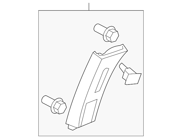 Genuine Honda Upper Center Pillar Trim 84161-SHJ-A02ZE