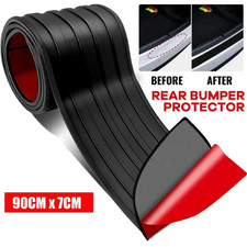 Car Rear Boot-Bumper Sill Body Guard Protector Rubber Plate Trim Strip-Cover UK.