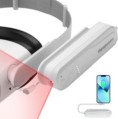 Quest 2 Zubehör Akku Pack mit Ir Licht, VR Infrarot Licht mit 5000mAh Powerbank 