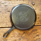Vintage GRISWOLD Cast Iron SKILLET Frying Pan # 6 LARGE BLOCK LOGO - Ironspoon
