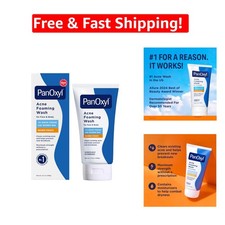 10 Benzoyl Peroxide Acne Foaming Wash - Maximum Strength Face Cleanser, 5.5 oz