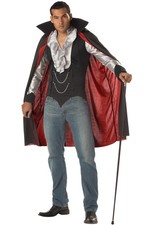 Brand New Very Cool Vampire Dracula Adult Men Halloween Costume