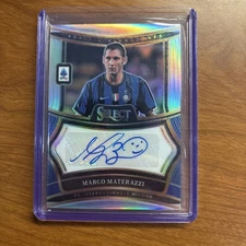 MARCO MATERAZZI 2024-25 Panini Select Serie A Silver Prizm Auto Autograph #SS-NF