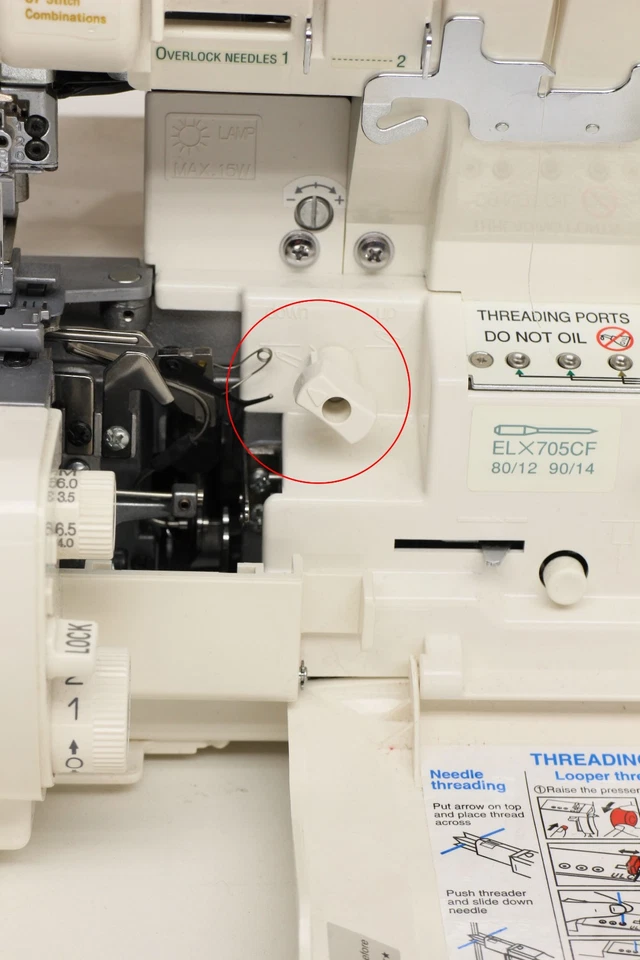 Baby Lock Evolve 8 Thread Serger Sewing Machine BLE8W Jet Air UNTESTED READ - Image 2 of 4