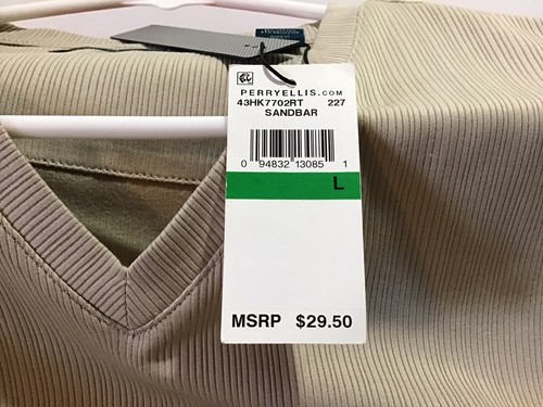 Perry Eli is Herren Hemd Größe Large sandbar (hellbraun) Einzelhandel 29,50 - Bild 3 von 4