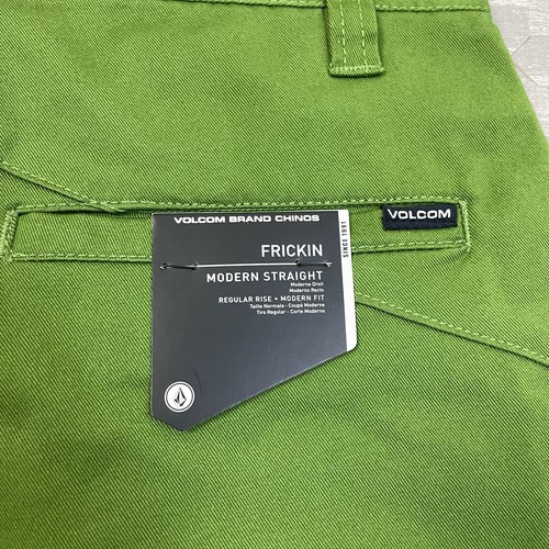 Volcom Frickin Chino 10" Shorts Mens Size 29 Green Modern Straight Regular $55 - Picture 9 of 9