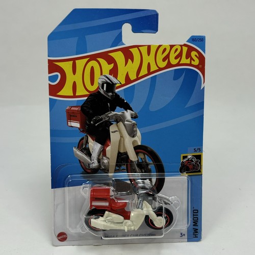 Lote de 3 motocicletas Hotwheels Ducati DesertX, Honda Super Cub Custom HW - Imagen 2 de 8