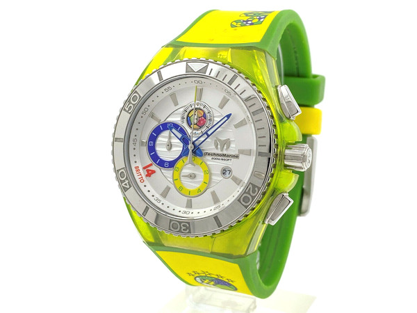 TechnoMarine Cruise Brasilien Fußball Chronograph Full Set Ref. 114023 