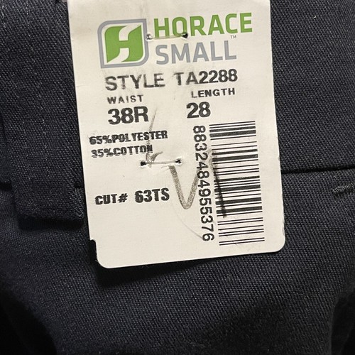 Lot Of 2 NEW Men’s Security Uniform Pants Black W/ Blue Piping Stripe 38x28 - Picture 10 of 10