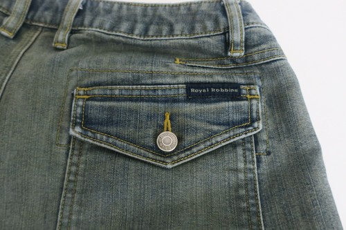 Royal Robbins Jeans Womens Size 8 Stretch Capri Crop Travel Pants No Iron Blue - Picture 5 of 7