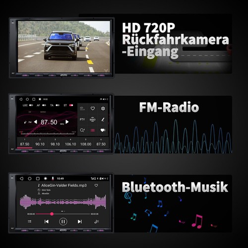 ATOTO A6PF 7" Android Autoradio Doppel DIN Radio GPS-Tracking Wireless CarPlay - Bild 7 von 11