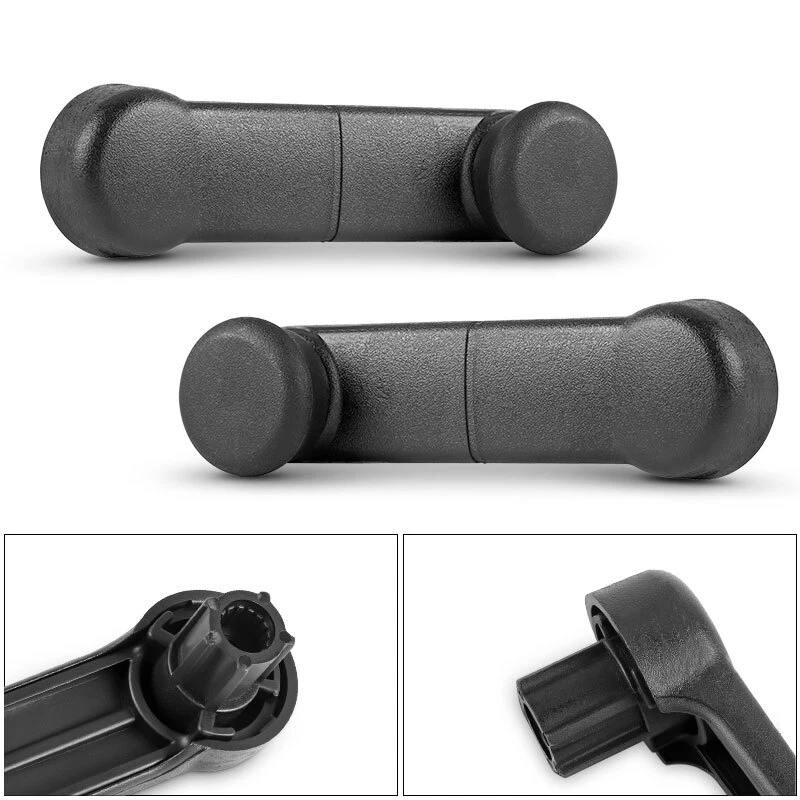 2x Manivela de ventana manual interior izquierda y derecha para Ford F-150 F-250 F-350 1997-2014 Foto 4 de 4