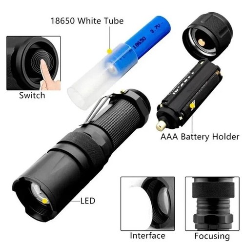 Linterna 4 en 1 Multicolor LED Zoom Exterior Caza Fotográfica Selfie Totch - Imagen 14 de 18