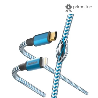 Hama USB-C auf Lightning Ladekabel Datenkabel für Apple iPhone 12 13 14 Pro Max - Bild 1 von 4