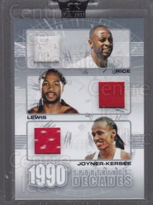 2009 Sportkings Decades #4 Jerry Rice, Lennox Lewis, Jackie Joyner-Kersee