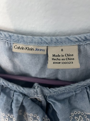 Calvin Klein Girls blue dress size 8 - Picture 5 of 8