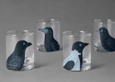 John Derian For Target 4pc 9oz Midnight Dreary Drinkware Set - Brand New