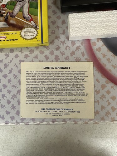 Baseball Stars Nintendo Nes Complete In Box Cib Tested Authentic! Great Box!⚡️⚡️ - Picture 6 of 15