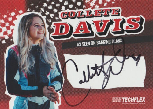 Tarjeta de héroe a la deriva 2023 Collete Davis firmada por Techflex SEMA Show - Imagen 1 de 2