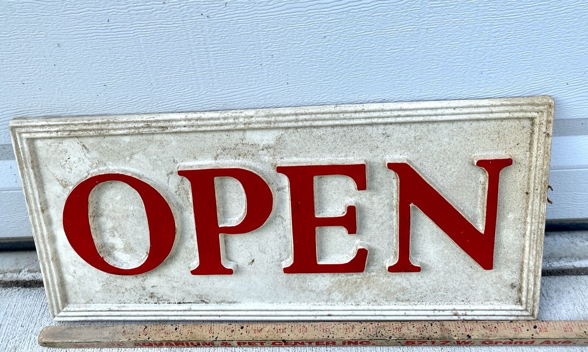Vintage Open Display Sign | eBay