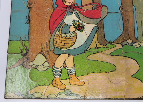 Antique (Set of 3) Milton Bradley LIttle Boy Blue Puzzle Box Fairy Tales #4216 - Picture 23 of 24